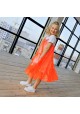 Платье MISS PRETTY и сетка NEON ORANGE